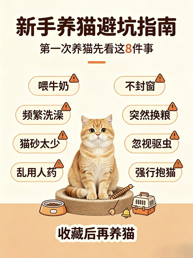 纯血泪总结！新手养猫全套避坑指南，新人直接抄作业