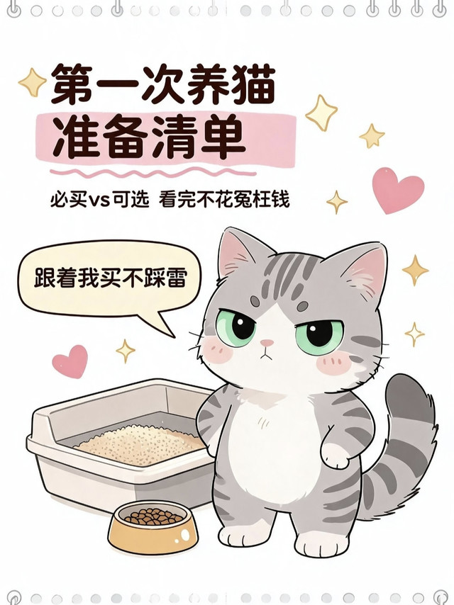 养猫踩坑血泪总结！新手必买vs智商税，硬生生省下2000冤枉钱