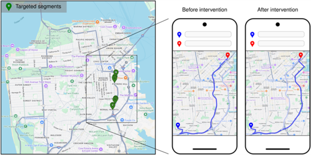 谷歌偷偷改了2% Google Maps用户的路线!结果整座城市的汽车都快了 油耗跟着降