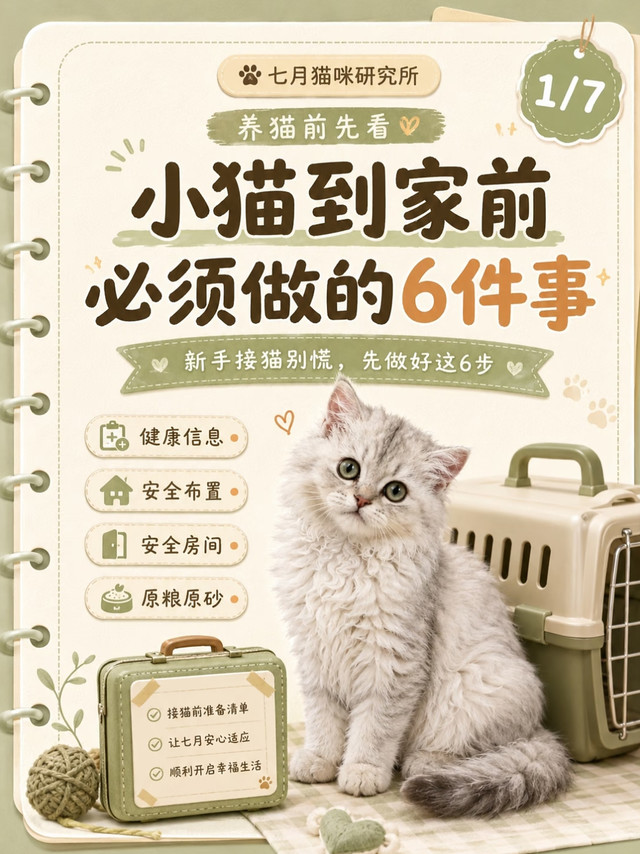 新手接猫别盲目囤货！小猫到家前必做6件事｜我的踩坑真实经验