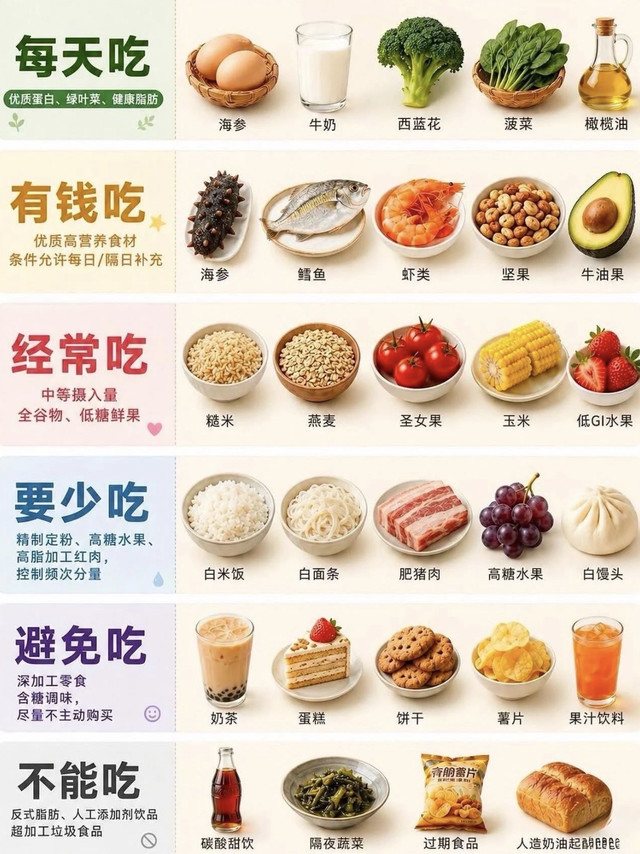 控糖减脂别瞎吃！食物6级划分照抄不踩雷