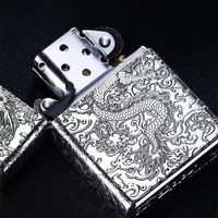 男人的顶配随身好物✨谁能拒绝一枚纯银祥云龙Zippo