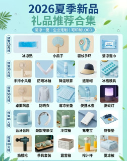 2026夏季企业清凉礼品合集｜分预算定制可印logo