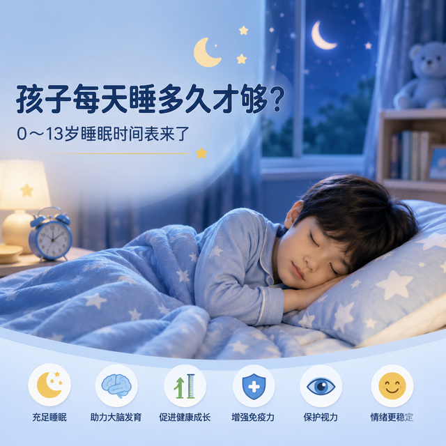 73%的孩子都没睡够！0-13岁睡眠时间表公布：你家孩子达标了吗？