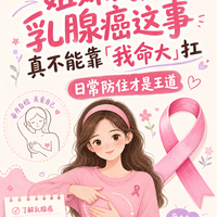乳腺癌不是靠命扛！日常防住才是真底气