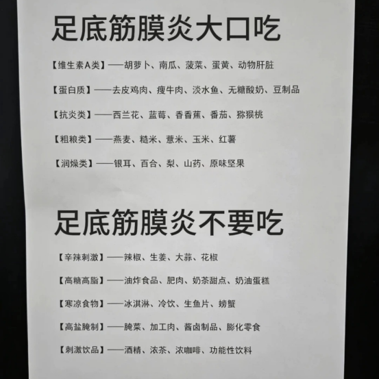 足底筋膜炎的日常饮食及护理