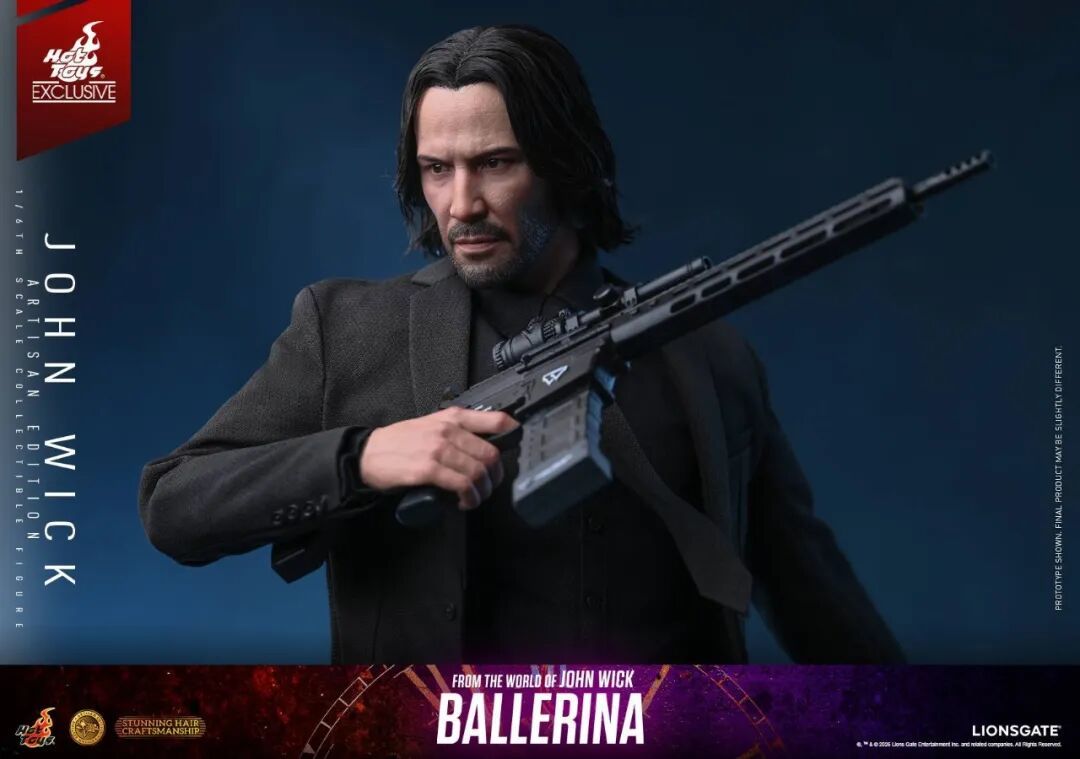 HotToys《疾速追杀》约翰·威克植发版1/6人偶公布