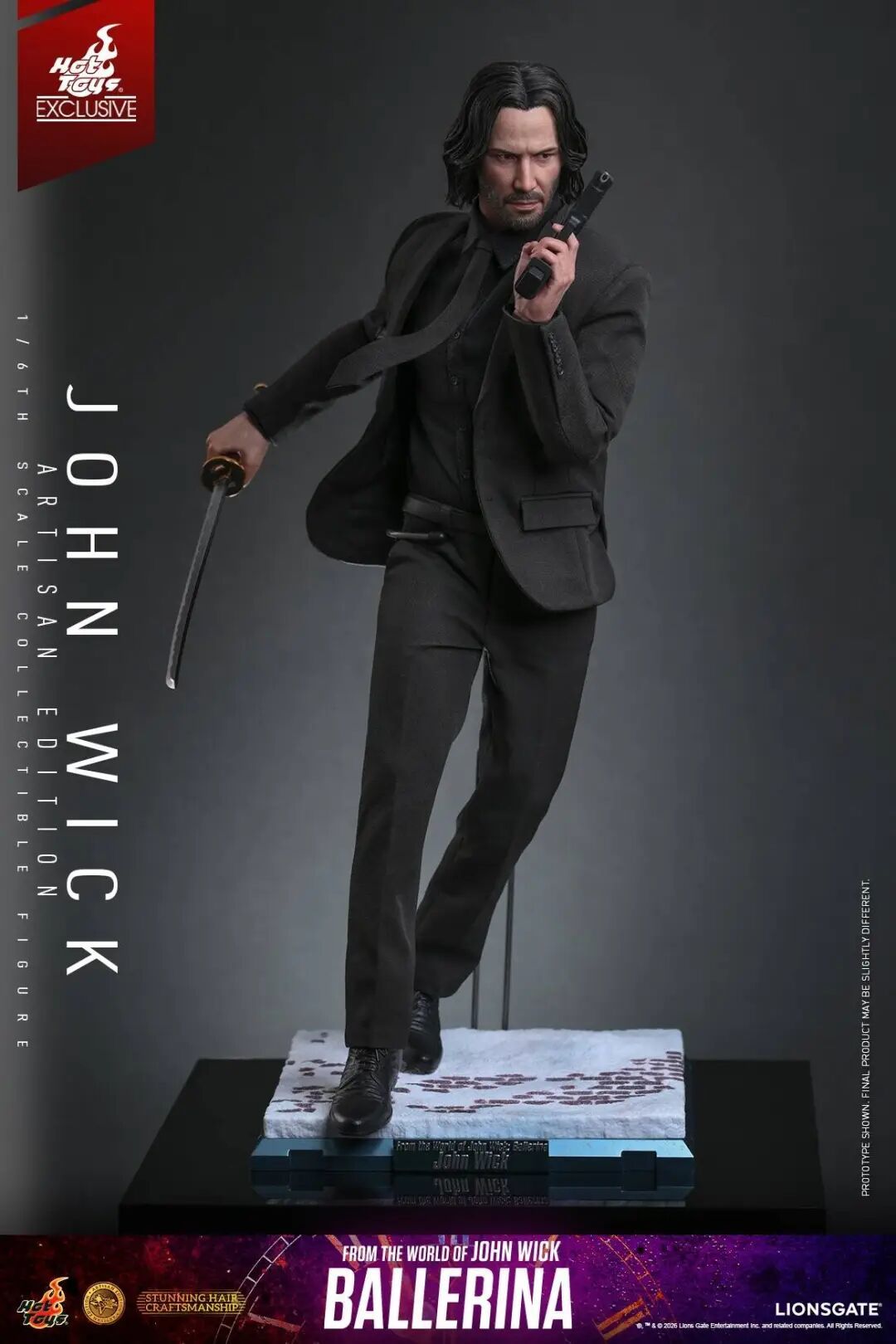 HotToys《疾速追杀》约翰·威克植发版1/6人偶公布