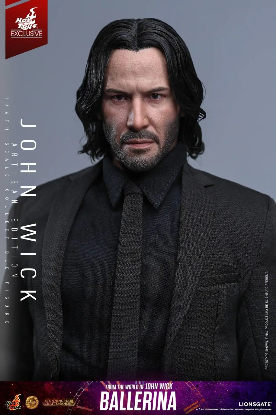 HotToys《疾速追杀》约翰·威克植发版1/6人偶公布