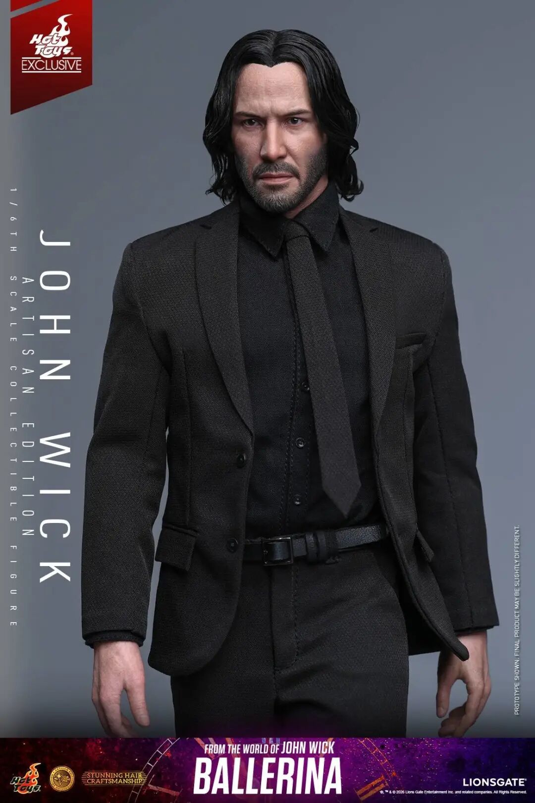 HotToys《疾速追杀》约翰·威克植发版1/6人偶公布