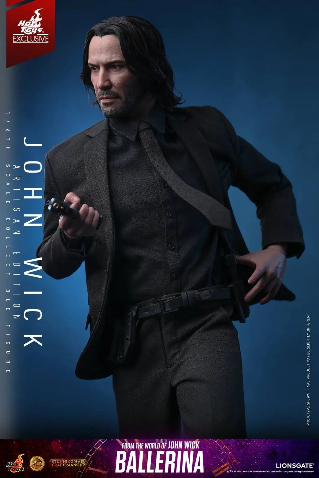 HotToys《疾速追杀》约翰·威克植发版1/6人偶公布