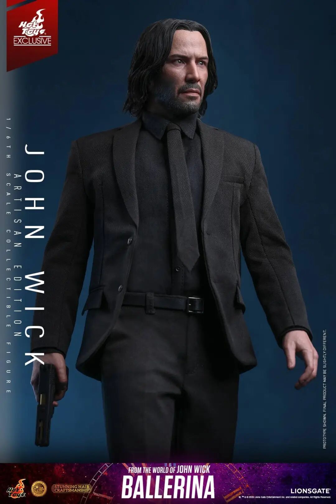 HotToys《疾速追杀》约翰·威克植发版1/6人偶公布