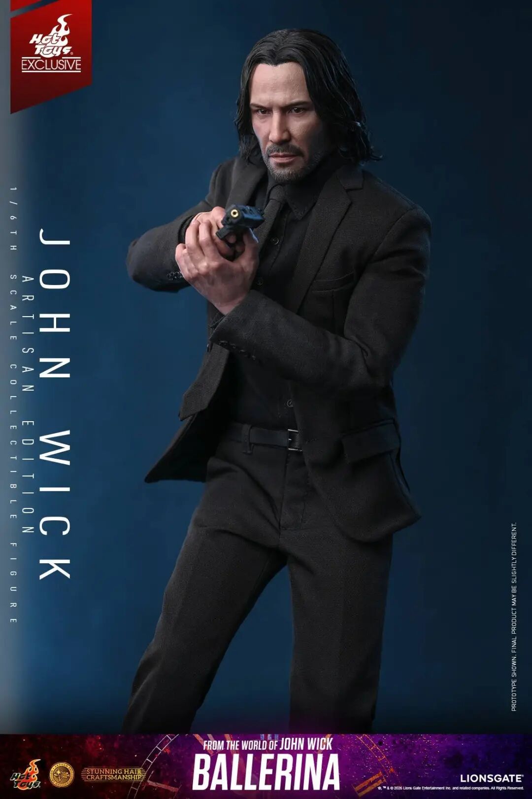 HotToys《疾速追杀》约翰·威克植发版1/6人偶公布
