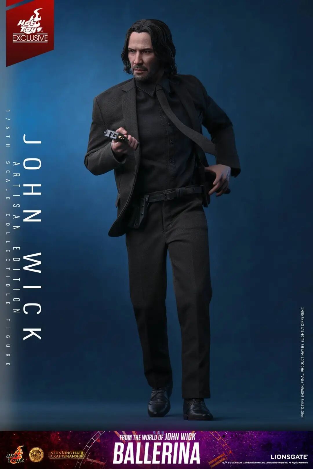 HotToys《疾速追杀》约翰·威克植发版1/6人偶公布