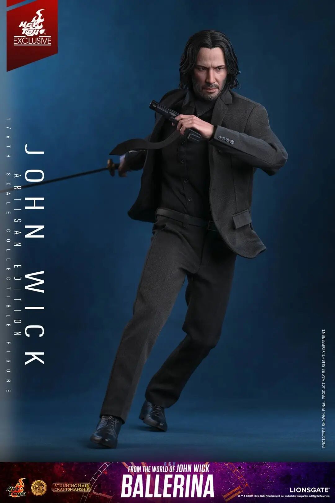 HotToys《疾速追杀》约翰·威克植发版1/6人偶公布