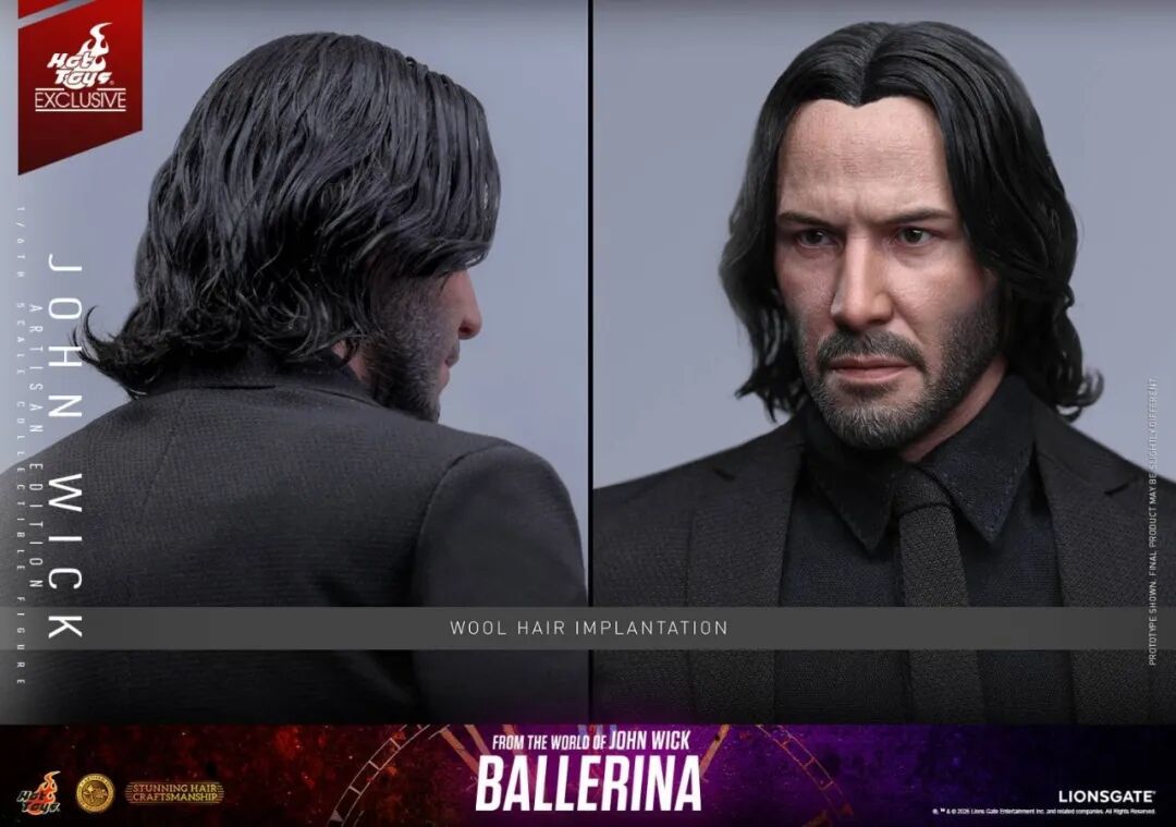 HotToys《疾速追杀》约翰·威克植发版1/6人偶公布