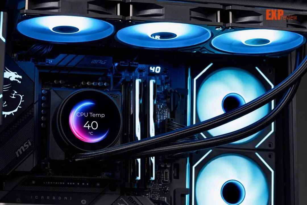 微星MPG CORELIQUID P22 360水冷散热器评测:屏幕升级,风扇焕新