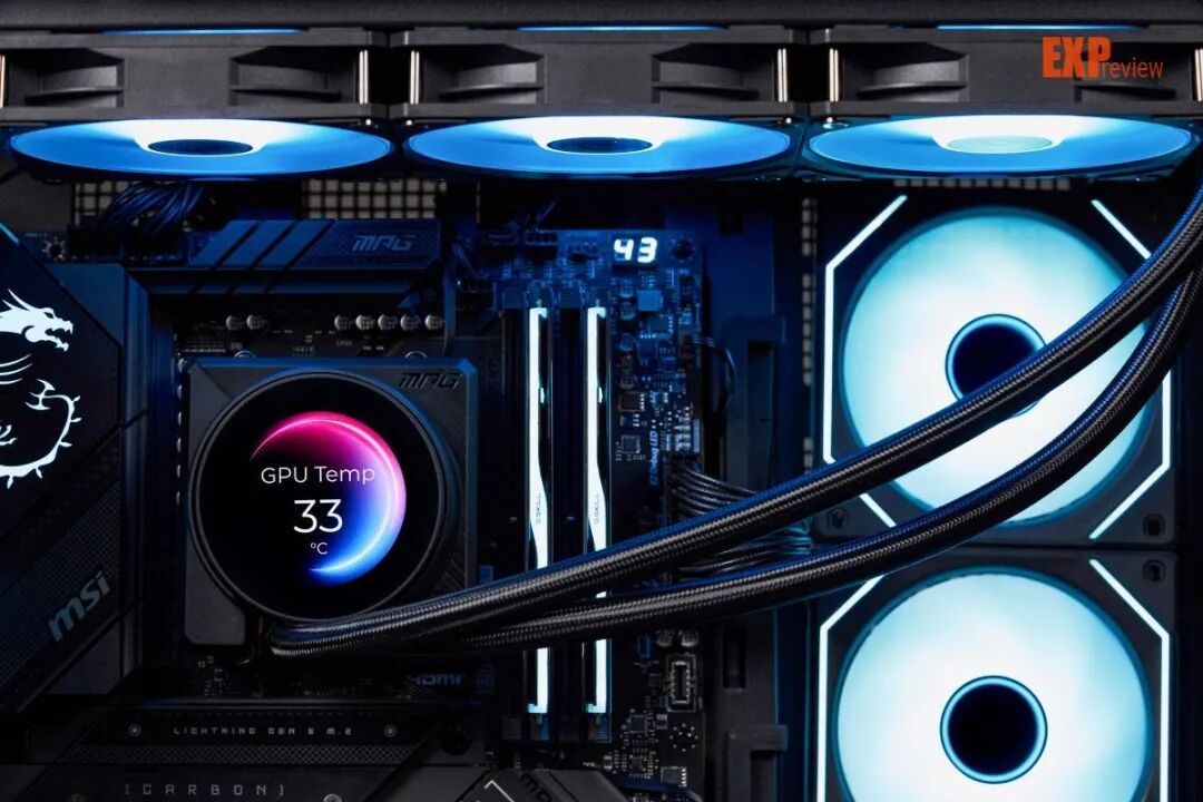 微星MPG CORELIQUID P22 360水冷散热器评测：屏幕升级，风扇焕新
