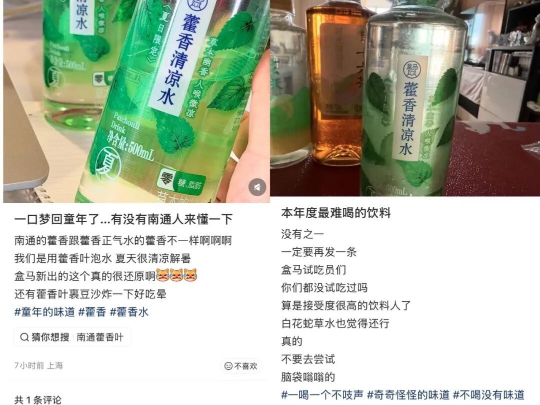 今夏饮料爆款预备役?盒马把藿香做成饮料了