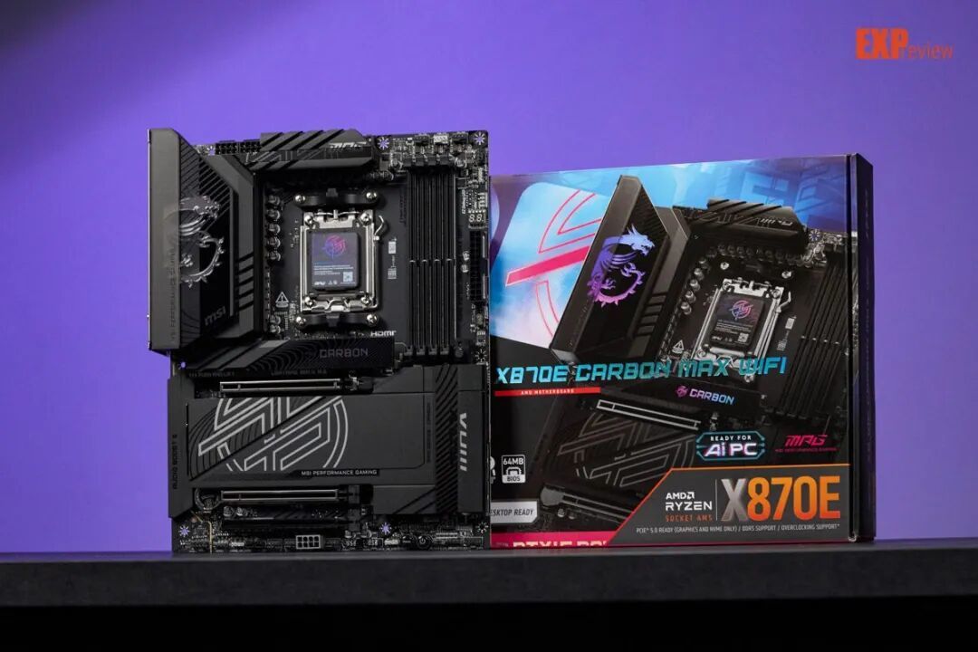微星X870E CARBON MAX暗黑主板评测：平整焊接工艺，对刺客焊点说再见