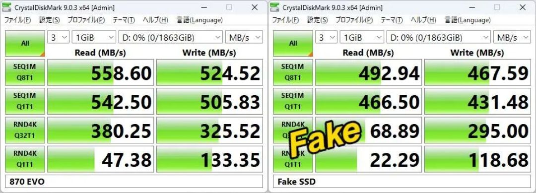 假冒三星SSD几乎以假乱真!但是 一开机就露馅了