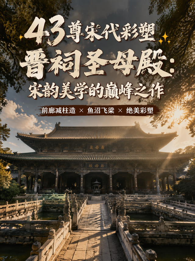 太原必看！43尊宋代彩塑+十字桥，这才是顶级的中式美学