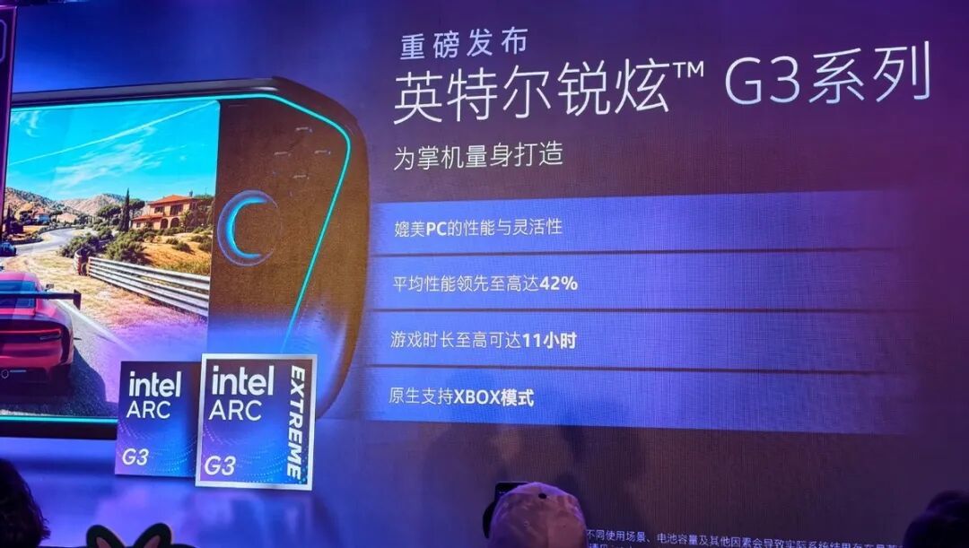 Intel锐炫G3掌机玩出花儿:戴上XR眼镜 走入理想汽车