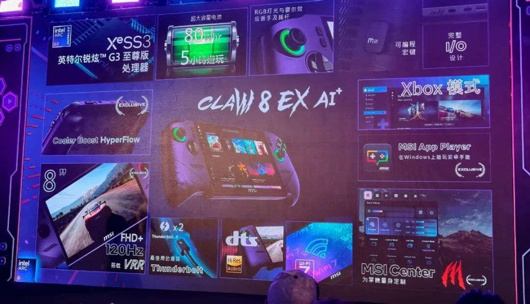 Intel锐炫G3掌机玩出花儿:戴上XR眼镜 走入理想汽车