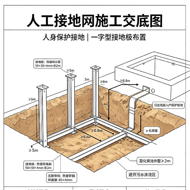 一百块做了一套农村自建地线的简易方案