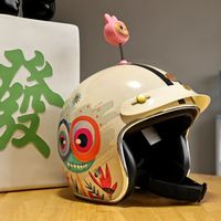 谁能拒绝自带小耳朵的复古头盔🐱