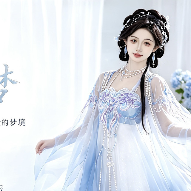十二深衣·汐幔 坠入深海幻境｜这件水母主题汉服，把浪漫穿在身上