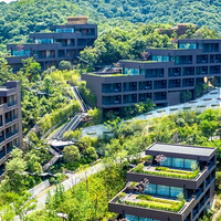 浙江山野秘境｜5家自带独立泳池全别墅度假村，全家躺进竹林云海