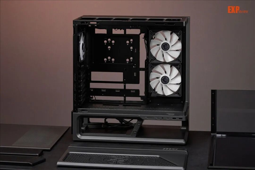 微星MPG VIXTA 300R PZ评测：架空设计兼具造型实用,全景玻璃一览无遗