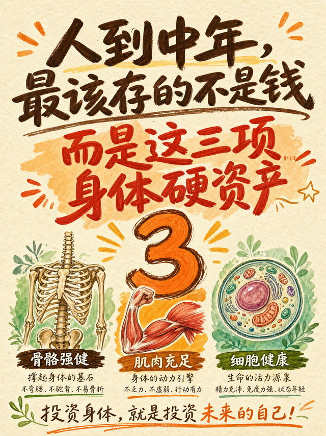 老得慢的人，都在偷偷存这3项身体资产