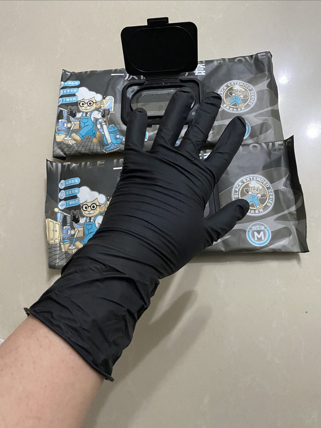 摄影道具｜35.93元包邮2包60只丁腈手套开箱