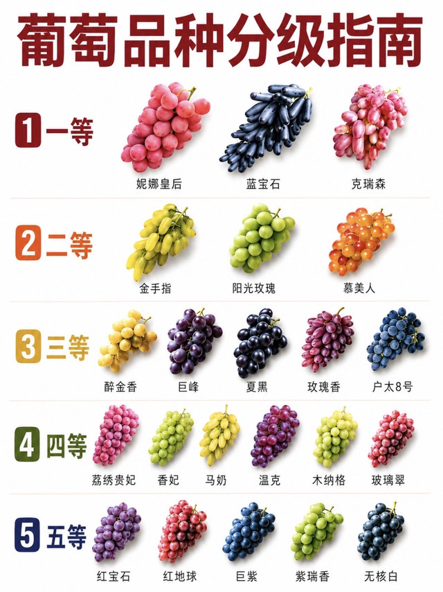葡萄分级指南🍇买葡萄照着挑不踩坑