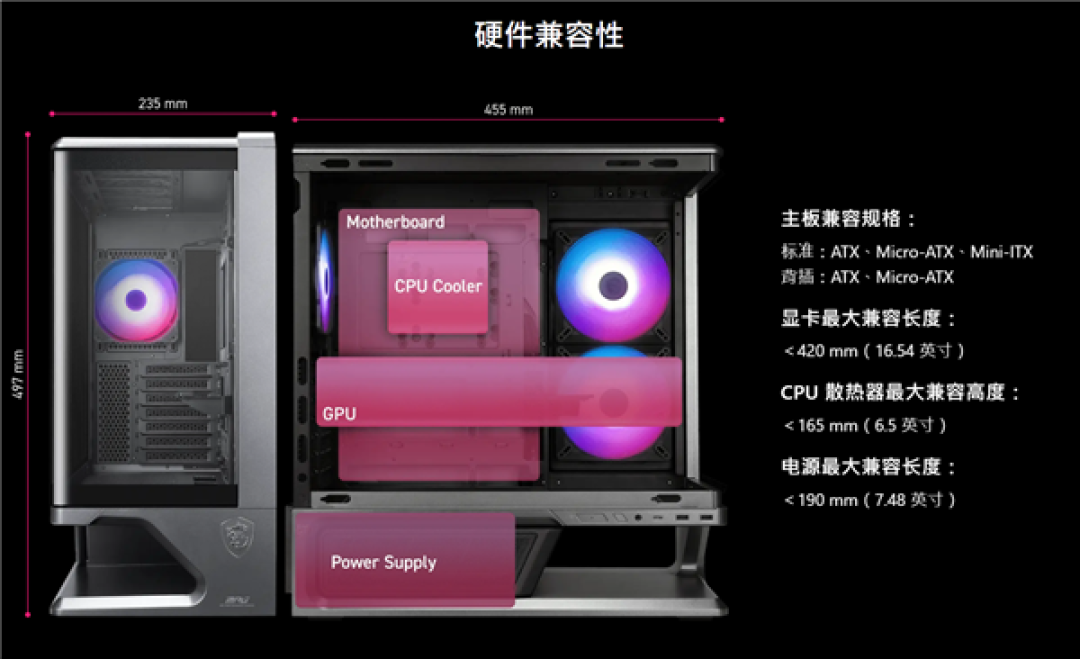 569元到手“全景房”!微星VIXTA 300机箱双版预售:搭载L型曲面玻璃设计