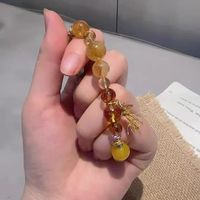蜜金流光天然黄水晶手串💛