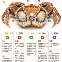 🦀吃蟹不踩雷!能吃/不能吃部位一次性讲清