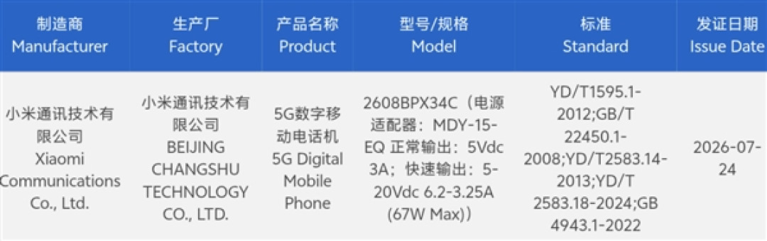 小米神秘旗舰三证齐全:玄戒芯片+OS+AI大模型大会师!全自研