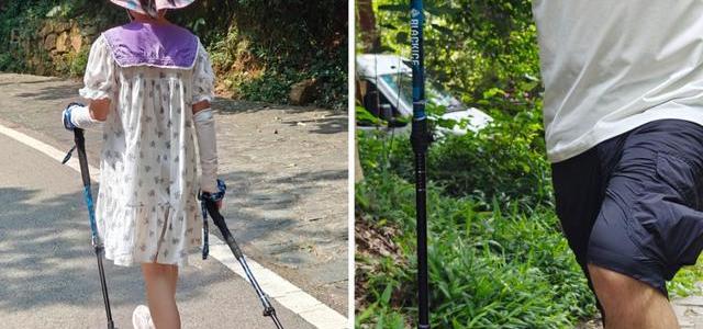 带娃爬山总喊累？一根登山杖能多走半小时，家长腰不酸了