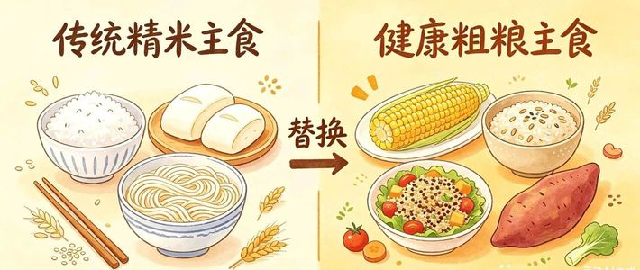 白粥GI值比白砂糖还高！营养师：换掉一半白米饭，血糖血压稳如山