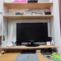 桌面洞洞板置物架多功能增高电脑支架
