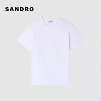 男生白T质感天花板✨SANDRO刺绣针织T太显干净🤍