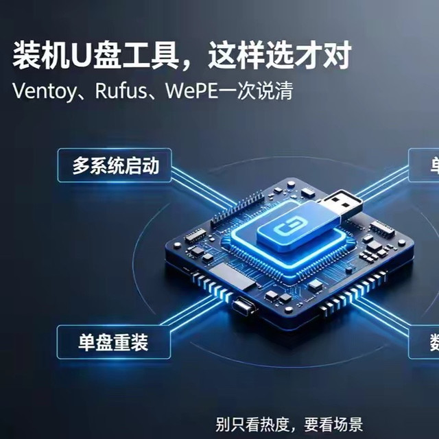 装机多年才懂！Ventoy、WePE、Rufus根本不用乱选