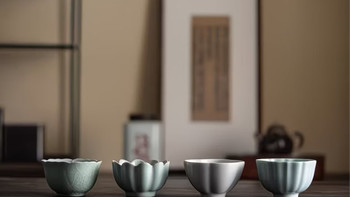 汝窑镇店典藏！汝山明四季花杯四釉主人杯✨