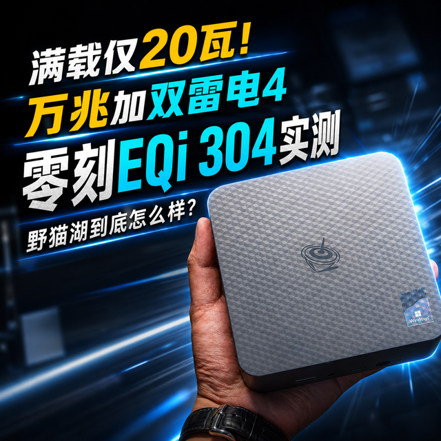 满载仅20瓦！万兆加双雷电4，零刻EQi 304实测：野猫湖到底怎么样