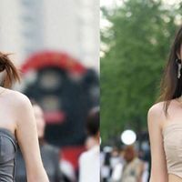 去成都太古里发现：夏天没有人穿T恤、防晒衣，爱美女生在穿抹胸