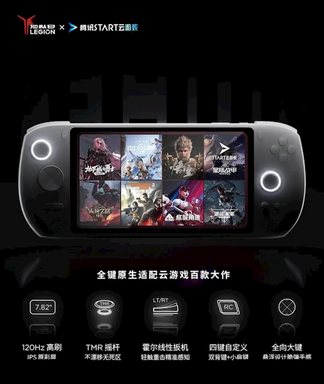 联想拯救者全新掌机官宣:10ms超低延迟、无网也能串流PC大作