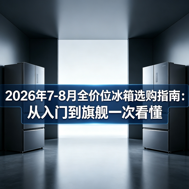 2026年7-8月全价位冰箱选购指南:从入门到旗舰一次看懂